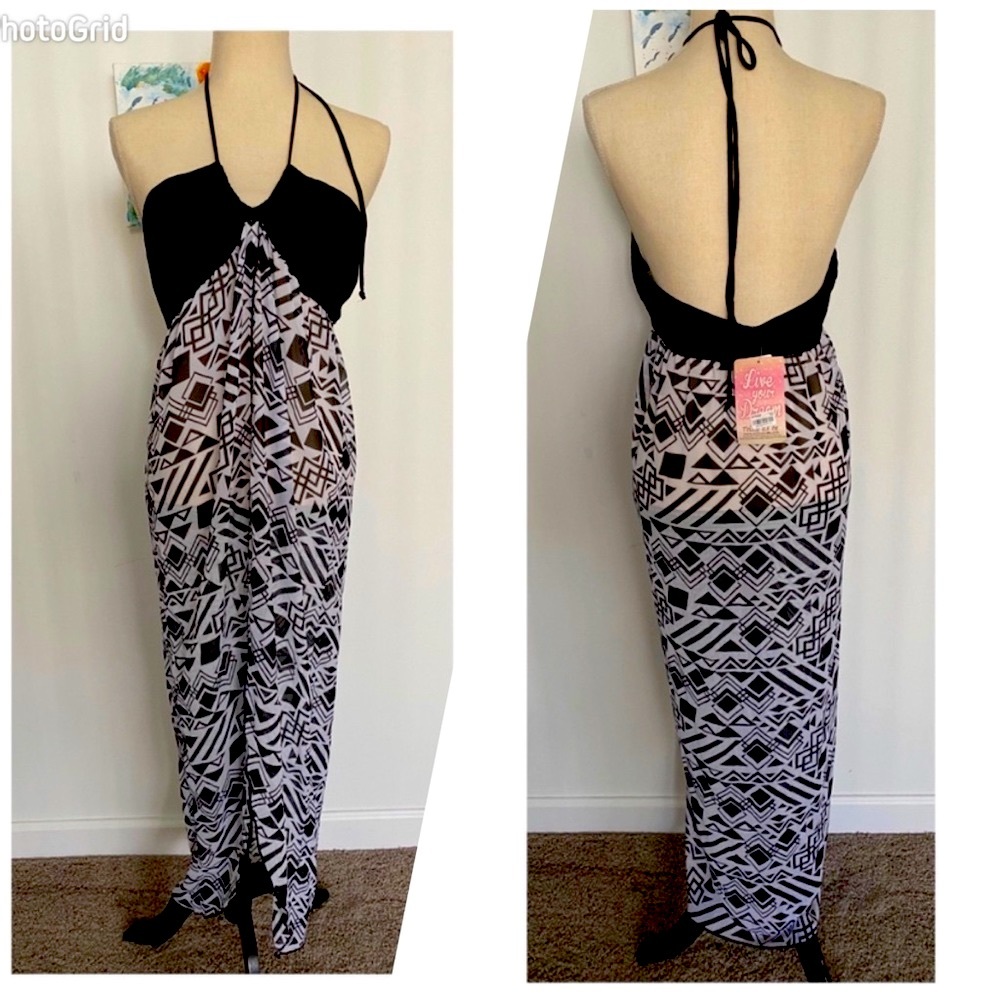 NWT Miken Swim coverup Maxi Dress size Large